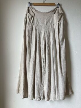 Kim Schalk Karacha Pants Linen Blend 25” Inseam Size M